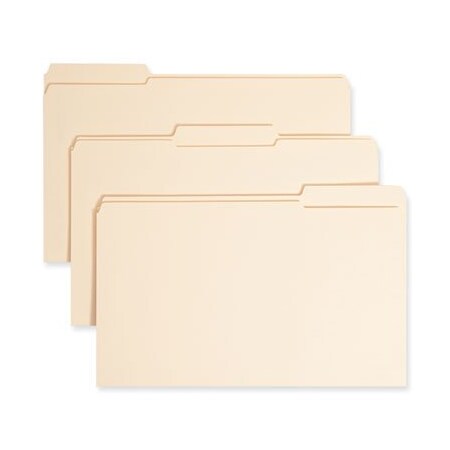Smead Smead, TOP TAB 1-FASTENER FOLDERS, 1/3-CUT TABS, LEGAL SIZE, 11 PT. MANILA, 50PK 19534
